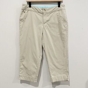 COLUMBIA PFG Women’s Capri Pants Omni-Shade Outdoor Travel Fishing Size 10
